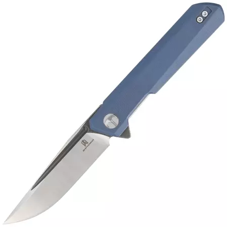 Bestechman Knife Dundee Gray G10, Grey Titanized / Satin D2 by Ostap Hel (BMK01F)