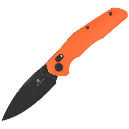 Bestechman Knife Ronan Orange G10, Black Titanized Stonewashed 14CN28N (BMK02H)