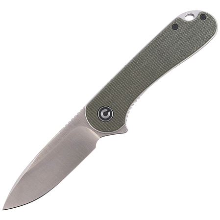 CIVIVI Knife Elementum Flipper Dark Green Micarta, Satin Finish (C907T)