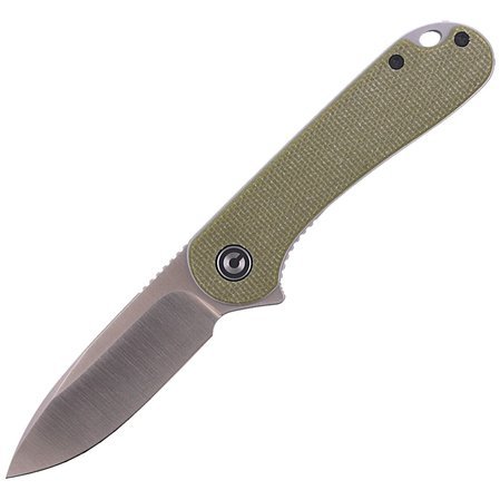 CIVIVI Knife Elementum Flipper Olive Micarta, Satin Finish (C907S)