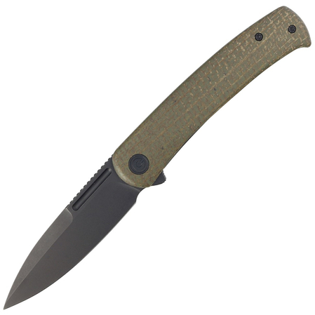 Civivi Cetos Green Micarta / Steel, Black Stonewashed 14C28N (C21025B-3)