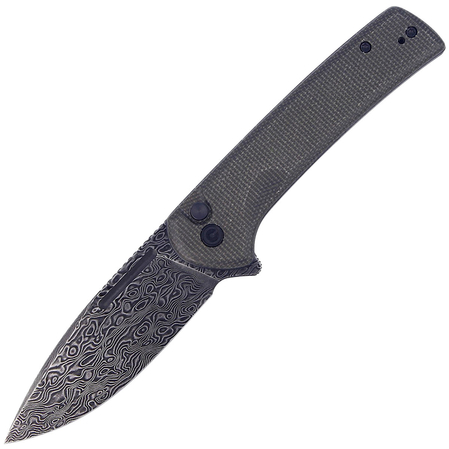 Civivi Knife Conspirator Dark Green Micarta, Damascus (C21006-DS1)