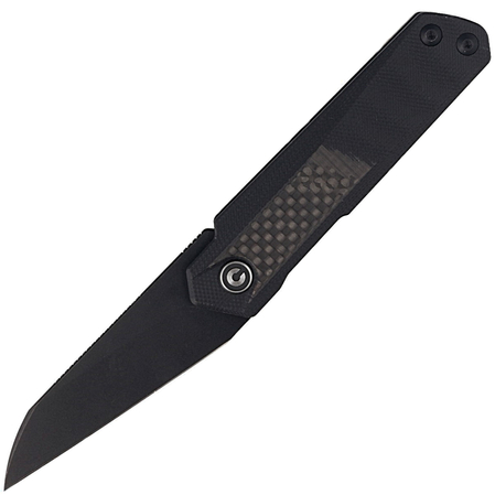 Civivi Knife Ki-V Plus Carbon Fiber / Black G10, Black Stonewashed Nitro-V by Ostap Hel (C20005B-3)