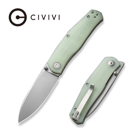 Civivi Knife Sokoke Natural G10, Silver Bead Blasted 14C28N by Ray Laconico (C22007-5)