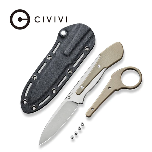 Civivi Knife Varius Tan G10, Satin D2 by Allen Elishewitz (C22009D-2)