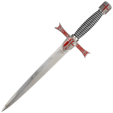 Decor Habitat Templar Dagger Burgundy/Black/Silver Steel, Satin (S3319)