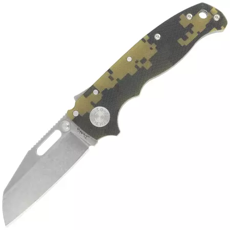 Demko Knife AD20.5 Shark Foot Digi Camo G10, Stonewashed CPM 3V by Andrew Demko (205-3V-SFDC)