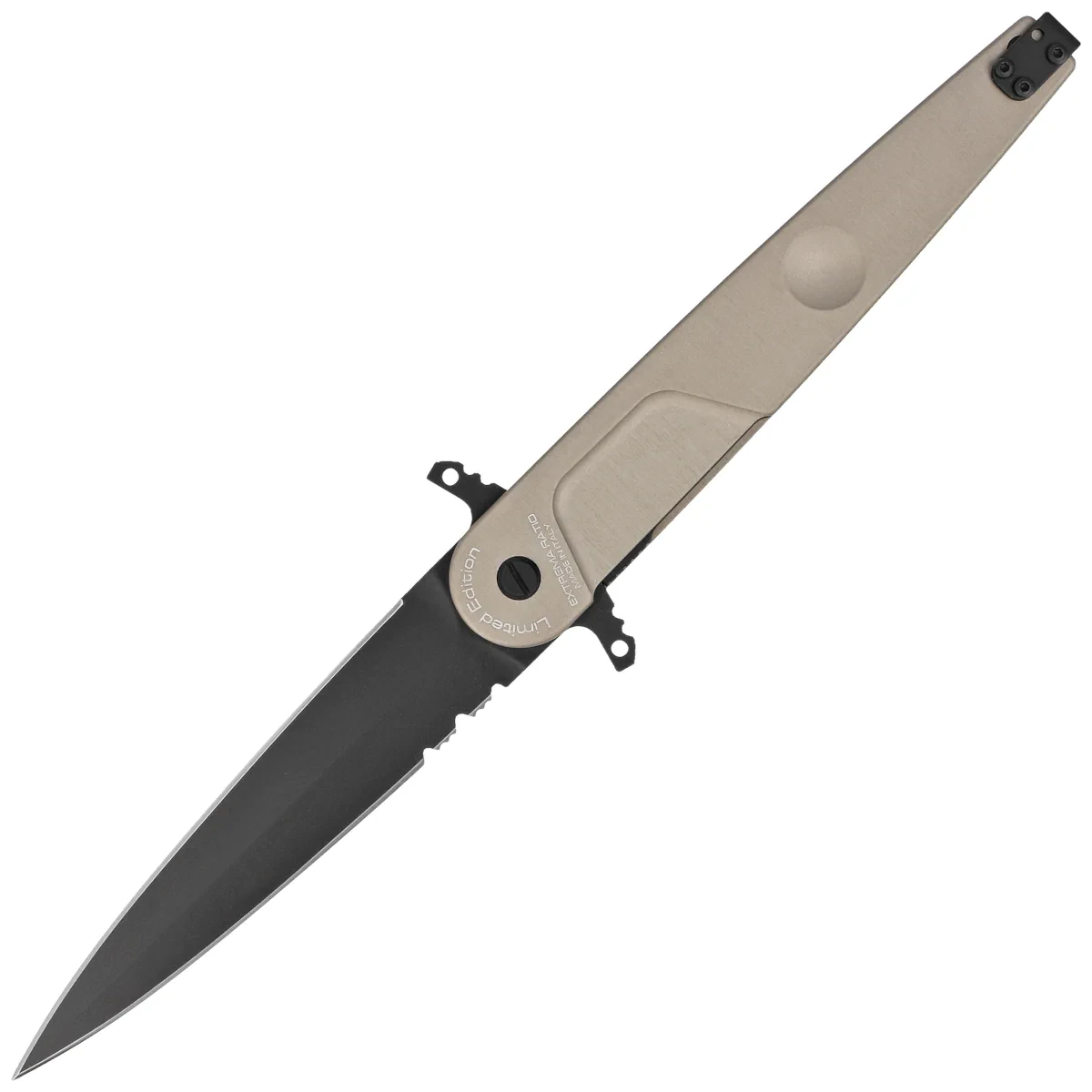 Extrema Ratio BD4 Adra Contractor LE No 59/70 Tactical Mud Aluminium, Black N690 knife (04.1000.0498/TM)