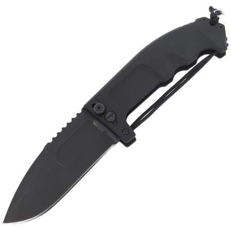 Extrema Ratio RAO II Black Aluminum Folding Knife, Black MIL-C N690 (04.1000.0136/BLK)