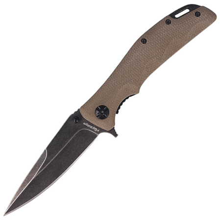 FOX Edge Mandatory Fun Tan Micarta, Stonewashed (FE-025)