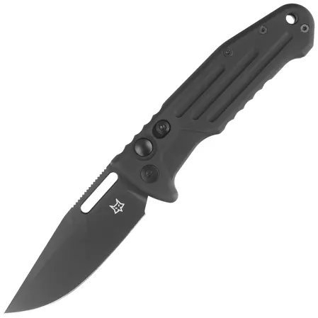 Fox New Smarty CP Black Aluminum, PVD N690Co by Stefano De Lorenzi Automatic Knife (FX-503 ALB)