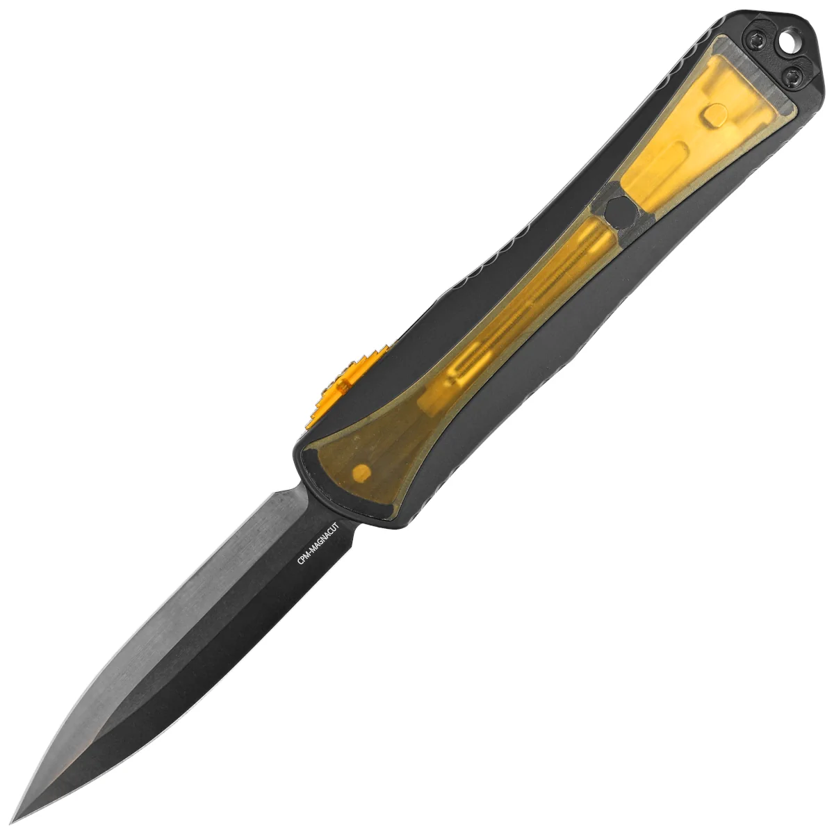 Heretic Knife Manticore X DE Black Aluminum / Ultem, Black DLC MagnaCut by Tony Marfione Jr.
