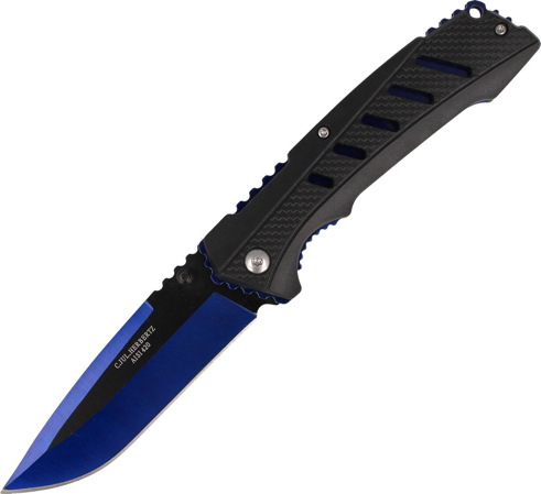 Knife Herbertz Solingen Hit Blue Drop Point 95mm (577512)