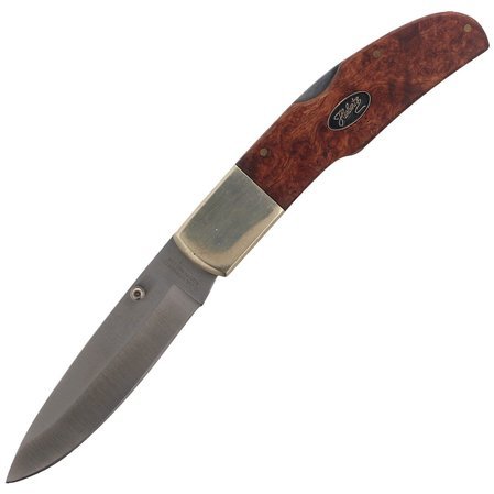 Knife Herbertz Solingen Wood/Brass 440A Folder 85mm (256713)