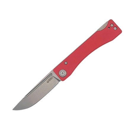 Kubey Akino Knife Red G10, Beadblasted 14C28N by Tiguass (KU2102F)