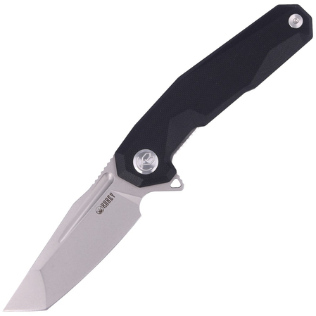 Kubey Carve Nest Knife Black G10, Sandblasted D2 (KB237A)