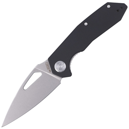 Kubey Knife Coeus, Black G10, Bead Blasted D2 (KU122A)