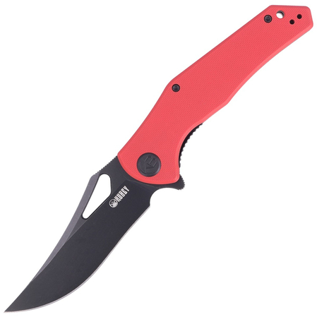 Kubey Knife KU149C, Red G10, Dark Stonewash D2 (KU149C)