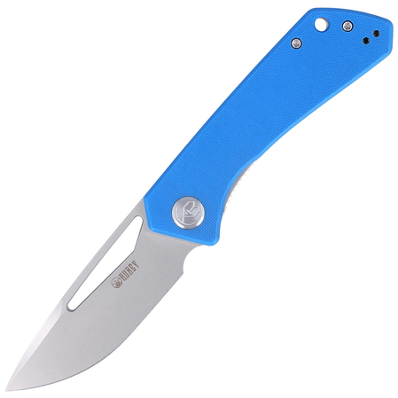 Kubey Knife Thalia, Blue G10, Bead Blasted D2 (KU331B)