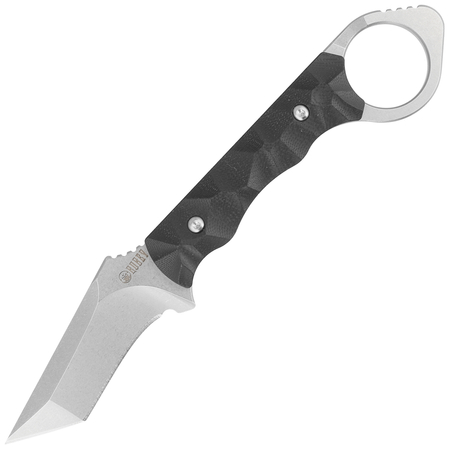 Kubey Knife Wolf E-CQC Black G10, Satin D2 by Angelo Sposato (KU320A)