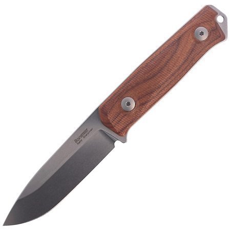 LionSteel Bushcraft Knife Santos Wood, Stone Washed Sleipner by Molletta (B41 ST)