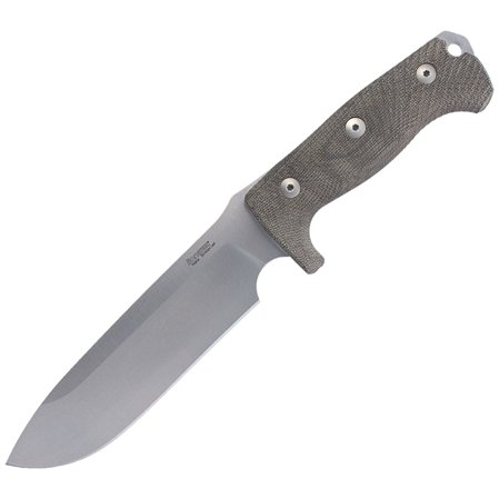 LionSteel Green Canvas, Fixed Satin Blade (M7 CVG)