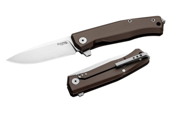 LionSteel Myto Earth Brown Aluminium, Stone Washed M390 by Molletta (MT01A ES)