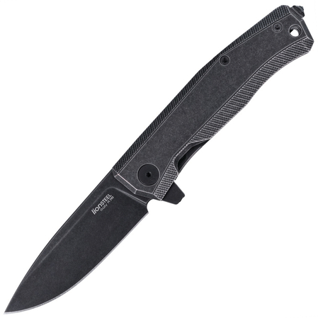 LionSteel Myto Old Black Titanium, PVD Stone Washed M390 by Molletta (MT01B BW)