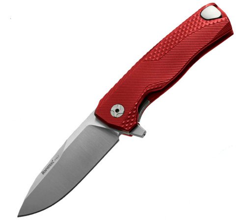 LionSteel ROK Red Aluminium, Satin M390 by Molletta (ROK A RS)