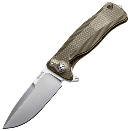 LionSteel SR11 Bronze Titanium, Satin Sleipner by Molletta Knife (SR11 B)