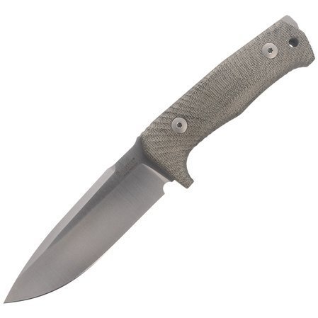 LionSteel Tactical Knife Green Canvas Micarta, Satin Niolox by Molletta (T5 CVG)