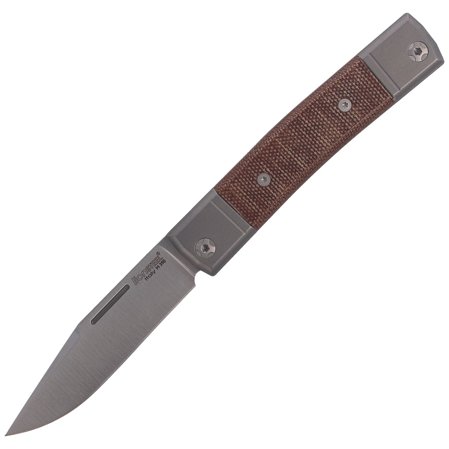 LionSteel bestMAN Natural Micarta, Clip Blade (BM1 CVN)