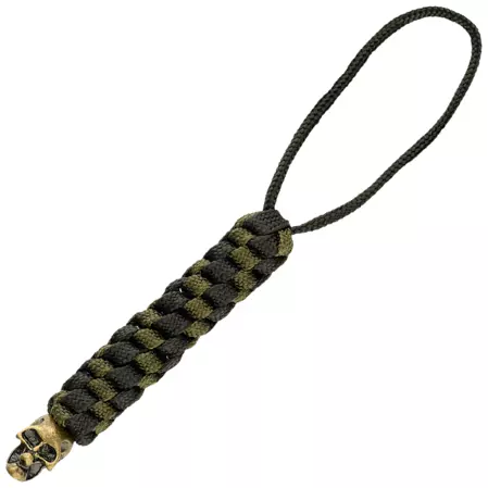 M-Tac knife lanyard Helix Skull Black/Olive paracord (TMLHS-BKOD)