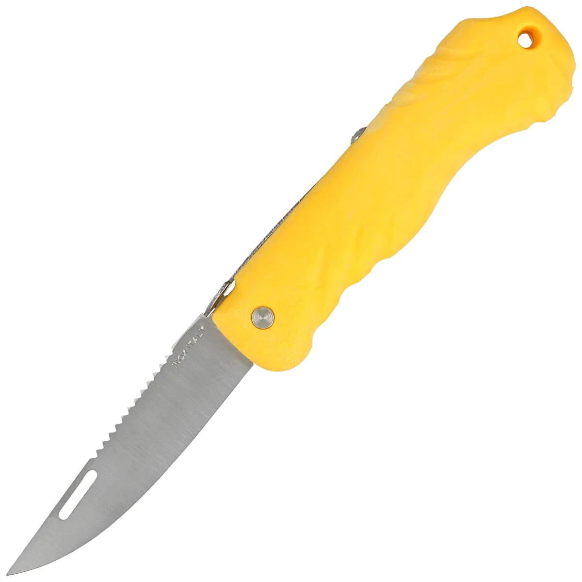 MAC P01 Yellow PP Floating Knife, Satin W 1.4028 (MC P01.Y)