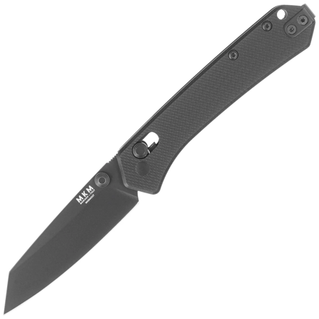 MKM Yipper Black G10, Black Top Shield MagnaCut by Ben Petersen Knife (MK YP-GBKB)