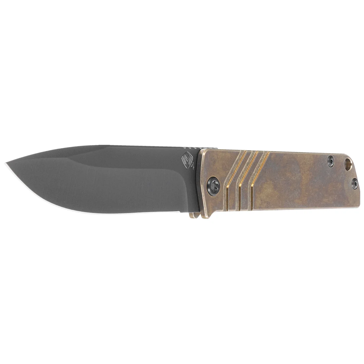 Medford The Antik Drop Point, Bronze Titanium, Black HW, DLC Clip, Black DLC S45VN (MK2114PD-36A1-TPCP-BN)