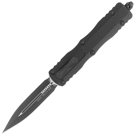 Microtech Dirac Delta D/E OTF Knife Black Aluminum, Tactical M390 by Tony Marfione (227-1T)