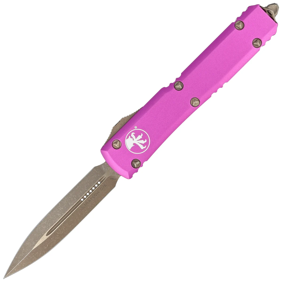 Microtech Ultratech D/E Violet Aluminium, Bronzed Apocalyptic M390 by Tony Marfione (122-13APVI)