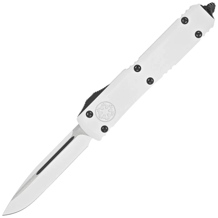 Microtech Ultratech S/E OTF Knife Storm Trooper Signature White Aluminum, White M390 by Tony Marfione (121-1STD)