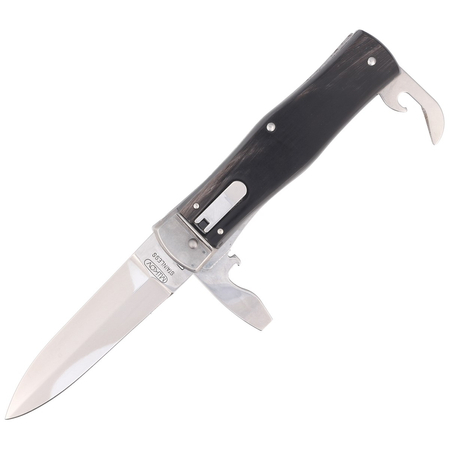 Mikov Predator Buffalo Horn, Mirror switchblade (241-NR-3/KP)