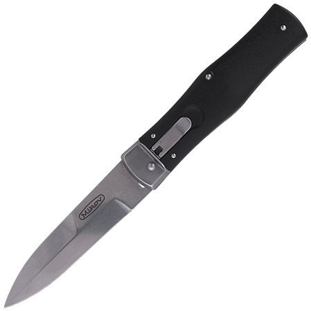 Mikov Predator Knife Black ABS, Stonewashed N690 (241-BH-1/STKP)