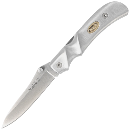 Muela AL-8 Gray Aluminum Knife, Satin X50CrMoV15