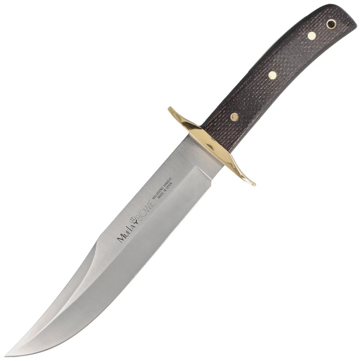 Muela BW-Classic-19M Brown Jute Micarta Knife, Satin X50CrMoV15