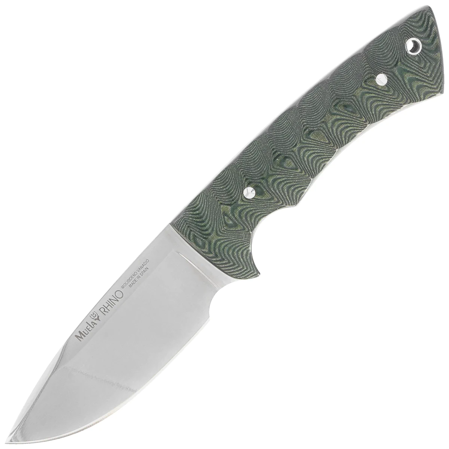 Muela Rhino-10G Green Canvas Micarta, Satin X50CrMoV15 knife