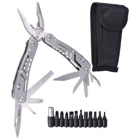 MultiTool Martinez Albainox Grey Aluminum, Inox 19 Function Case (33926)