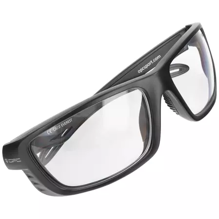 OPC Tactical Everest 2mm Matt Black / Gray Clear Shooter Tactical and Protective Glasses (5906718283399)