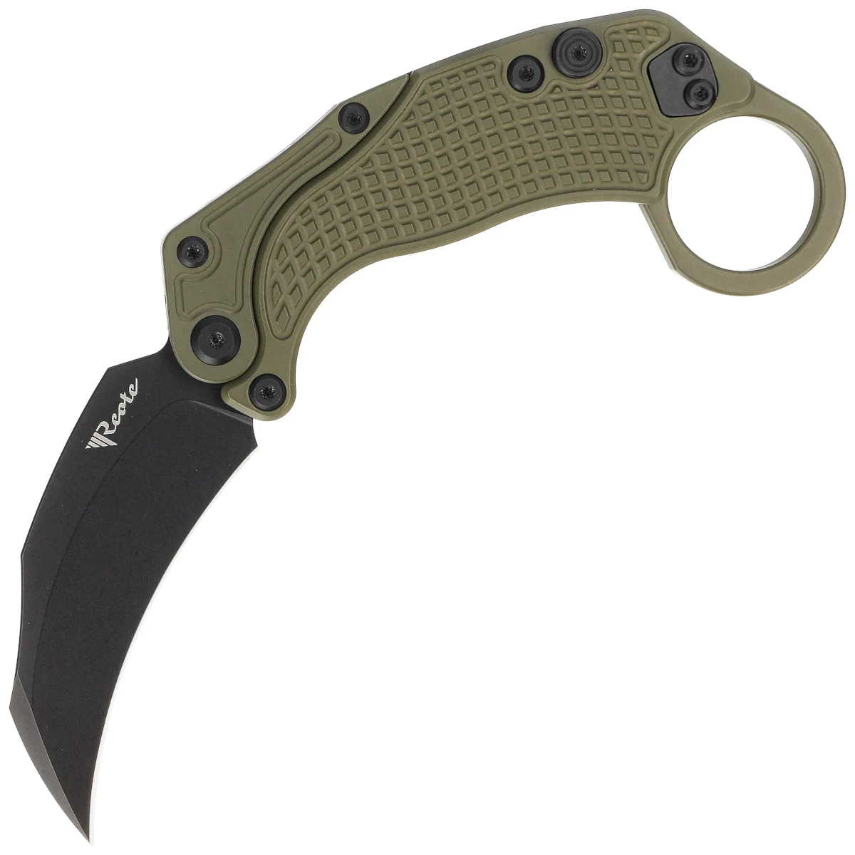 Reate Knife EXO-K Gravity Karambit Green Aluminium, Black PVD N690