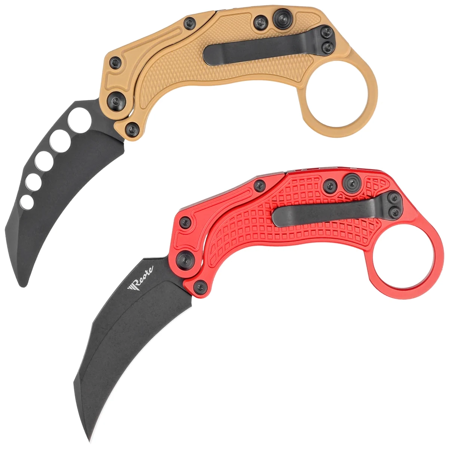 Reate Knife EXO-K Gravity Karambit Red Aluminium, Black PVD N690