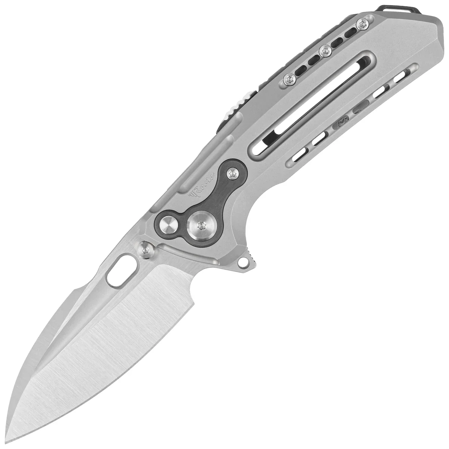 Reate T6000 Gray Titanium Knife, Satin M390 by Alvin Lee