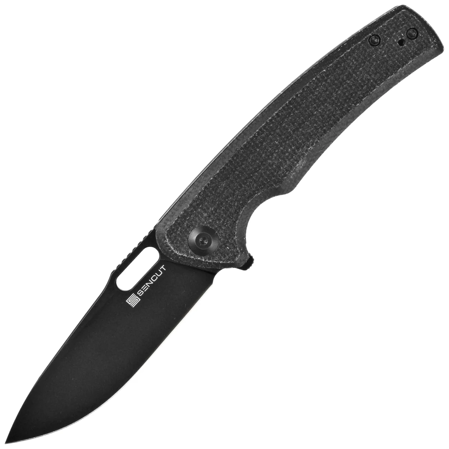 Sencut Black Vesperon Black Canvas Micarta, Black 9Cr18MoV (S20065-3)